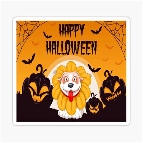 Halloween Dog Meme Sticker By Md Oub01 Redbubble