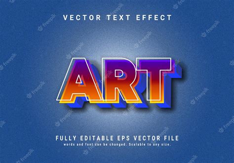Premium Vector Art 3d Style Text Effect