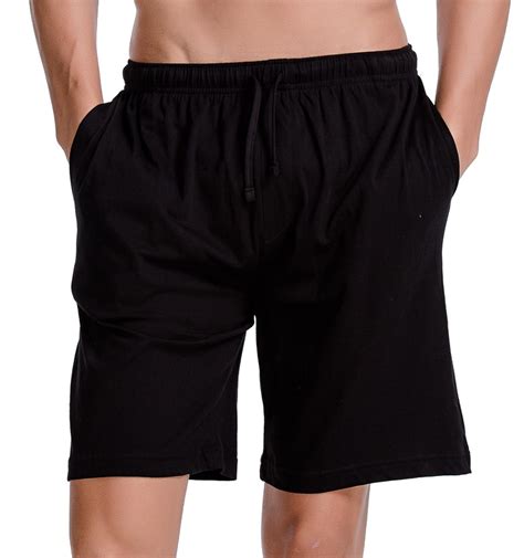 Cyz Mens Comfort Cotton Jersey Shorts With Pockets