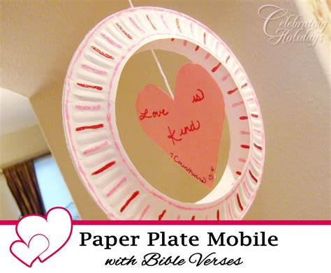 Paper Plate Mobile Craft with a Bible Verse | Celebrating ...