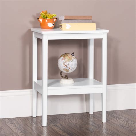 Folio Side Table In Matte White By Forever Eclectic
