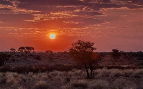 High resolution image of sunset, wallpaper of landscape, Africa ...