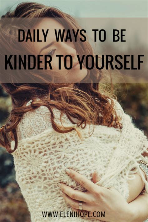 Daily Ways To Be Kind To Yourself Eleni Hope