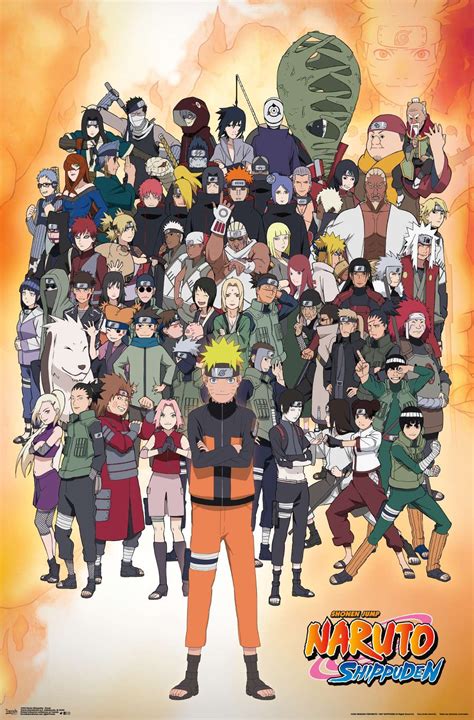 Naruto Shippuden Group Wall Poster X Walmart