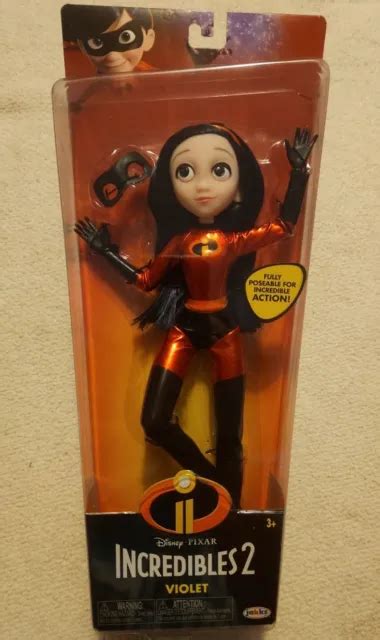 Disney Store Pixar Violet The Incredibles 2 Action Figure Toy Doll New Nm Jakks 27 00 Picclick