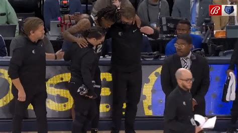 Ja Morant Helped Off Court After Suffering Ankle Injury