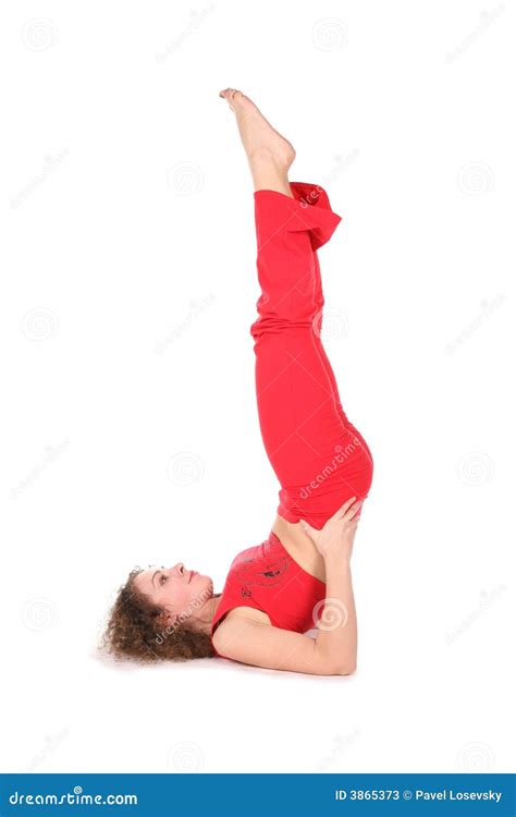 Yoga Woman Training Legs Up Stock Photos Image 3865373