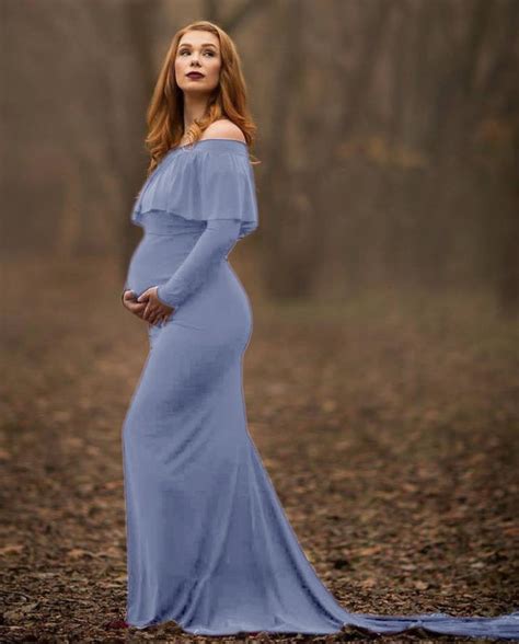 2018 Hot Mermaid Maternity Dresses Maternity Photography Props Plus Size Maternity Photography