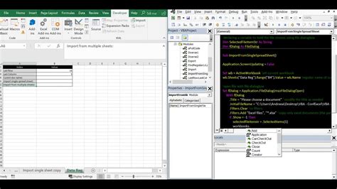 Vba Excel Macro Open File Import File And Copy File With