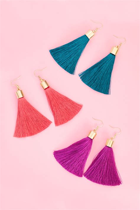 Diy Tassel Earrings Craft Ideas Tell Love And Party