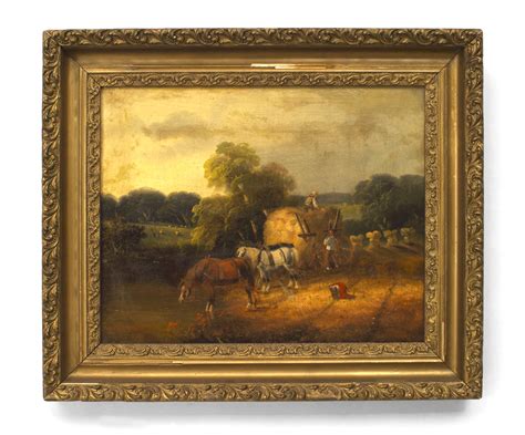 English Victorian Horses Oil Painting