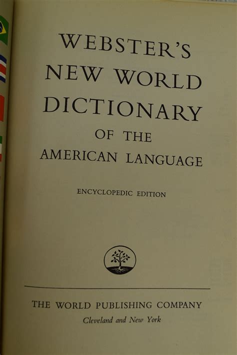 Websters New World Dictionary Of The American Language Etsy
