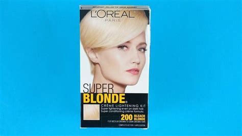 Loreal Super Blonde Creme Lightening Kit 200 Bleach Blonde Meddark Brown Lorealparis Bleach