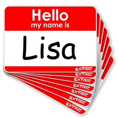 Buy 100 Count Name Tags Hello My Name Is Stickers Red Name Tag Stickers 2 25 X 3 5 Name