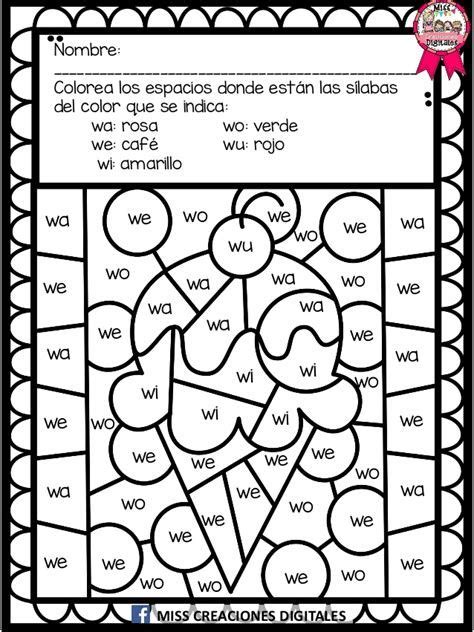 Aprendo Silabas Coloreando Pdf Aprender Silabas Silabas Libros De Hot