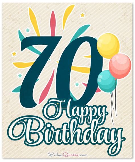 70th Birthday Wishes And Birthday Card Messages By Wishesquotes Happy 70 Birthday Birthday