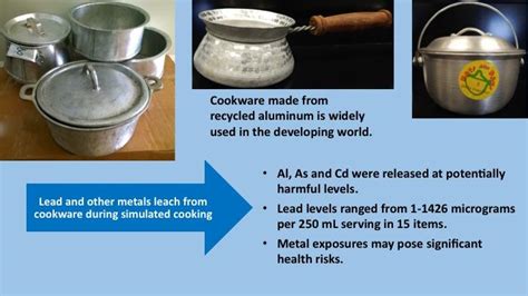 aluminum cookware scrap metal food lead contaminates yubanet