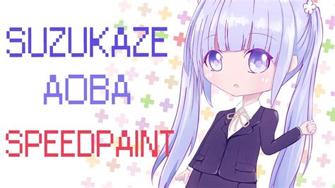 New Game Aoba Suzukaze Paint Tool Sai Speedpaint Youtube