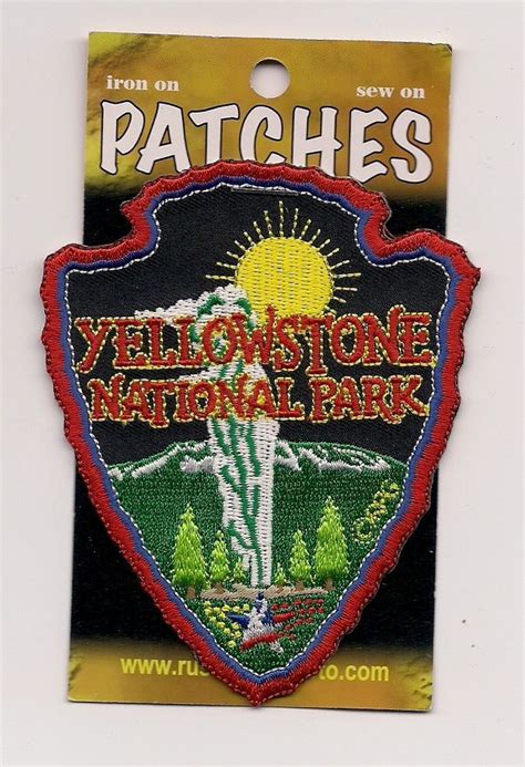 Souvenir Patch Yellowstone National Park Collectibles Souvenirs
