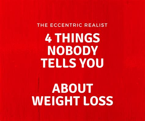 4 things nobody tells you about losing weight