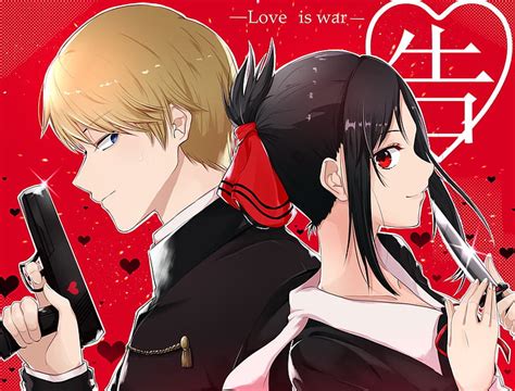 Hd Wallpaper Anime Kaguya Sama Love Is War Kaguya Shinomiya Miyuki Shirogane Wallpaper Flare
