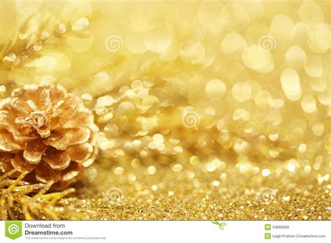 Gold Christmas Background Stock Photo Image Of T