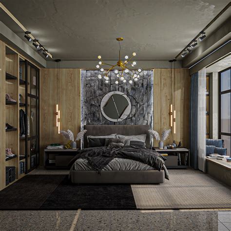 Modern Rustic Master Bedroom On Behance