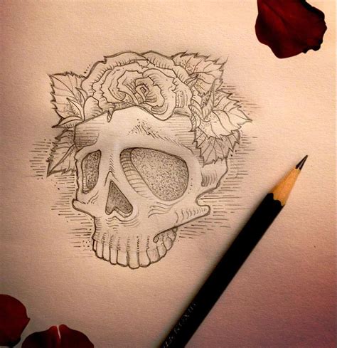 Skull Tattoos Sketch Sketch Drawing Tatuajes Tattoo Sketches