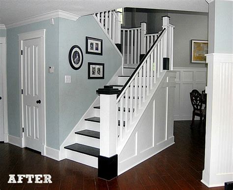 I love the way they turned out! Before & After: Jennifer's DIY Staircase Makeover - Hooked ...