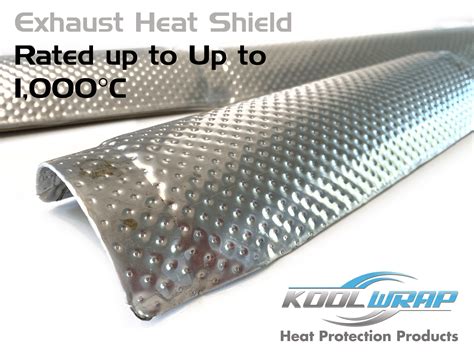 Kool Wrap Dci Aluminium Exhaust Heat Shield Embossed Semi Rigid