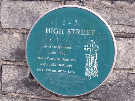 Green Plaque Of 1 2 High Street Kings Lynn Site Of C Flickr