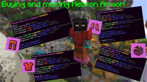 Buying And Maxing Necron Armor Hypixel Skyblock Ep 100 Youtube