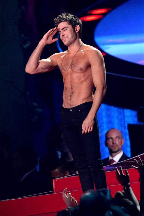 zac efron s jaw dropping mtv movie awards acceptance hottest celebrity shirtless moments of
