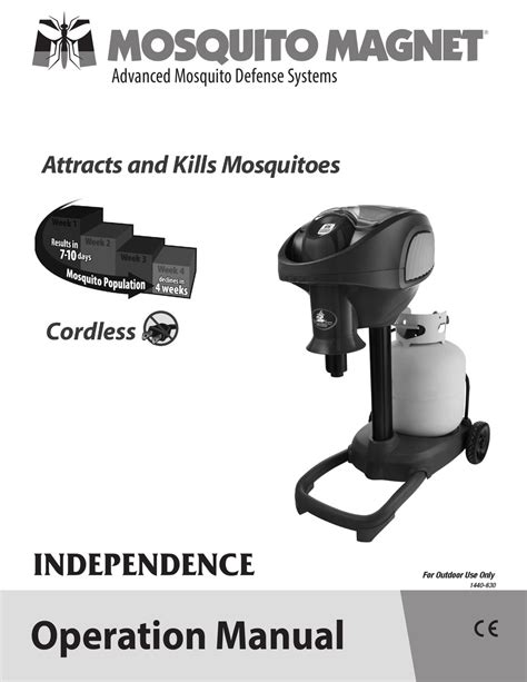Mosquito Magnet Independence Operation Manual Pdf Download Manualslib