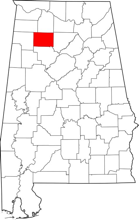 Filemap Of Alabama Highlighting Winston Countysvg