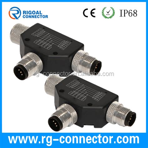 M12 T Type Size Splitter Connector Buy M12 T Type Connectorm12 T