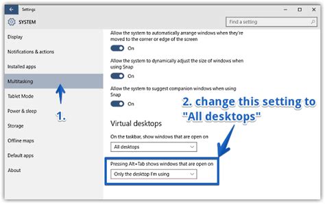 Use Alt+Tab To Switch Between Applications Across Desktops In Windows 10