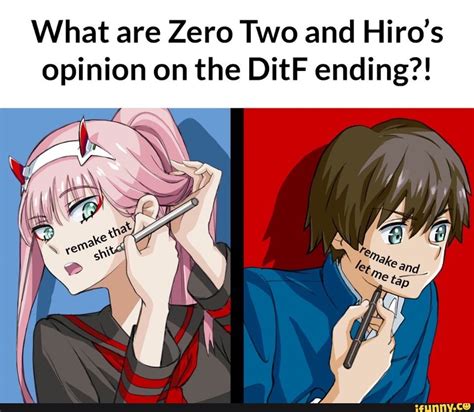 What Are Zero Two And Hiros Opinion On The Ditf Ending Ifunny