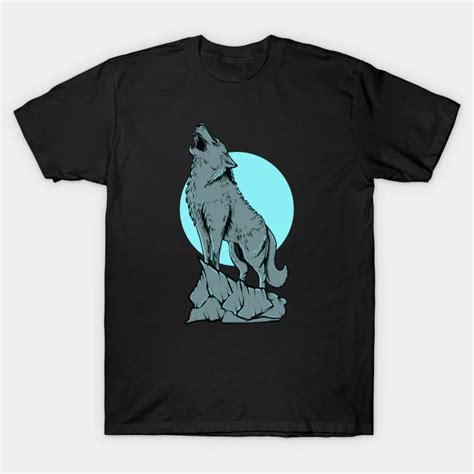 Wolf Howling At The Moon By Novakdesign Wolf T Shirt T Shirt Wolf