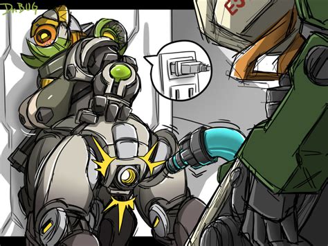 Rule 34 Ass Bastion Overwatch Blush Breasts Drbug Duo Female From