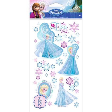 Disney Flat Stickers Frozen Elsa And Snowflakes 1558683413