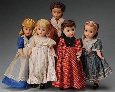 996 Set Of 5 Madame Alexander Little Women Dolls On Toys Of My