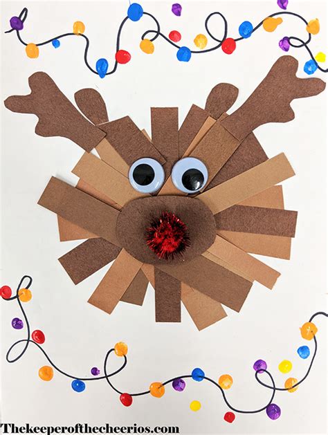 Paper Strips Christmas Crafts The Keeper Of The Cheerios