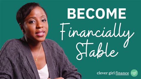 How To Become Financially Stable In 9 Steps | Clever Girl Finance - YouTube