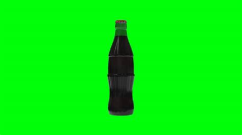 Soda Bottle Kola In Green Screen Free Footage Youtube