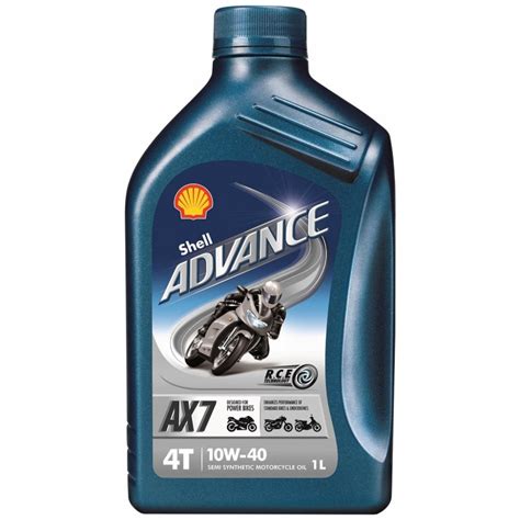 Technology is designed to deliver; SHELL Advance AX7 4T 10W-40 1L OMo052 ...