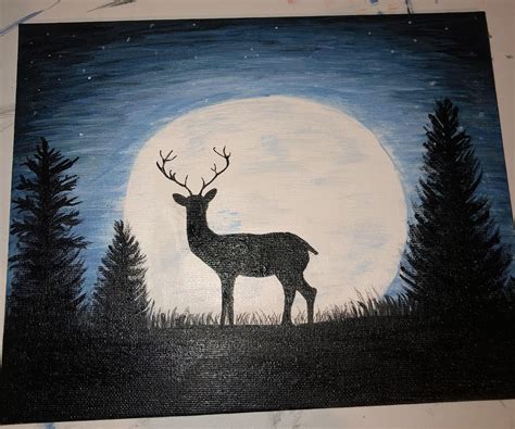 Deer In The Moonlight 6 Steps With Pictures Instructables