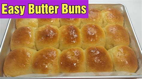 easy butter buns quick buttery dinner rolls soft and tasty youtube