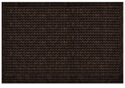 Apache Mills Textures Squares Door Mat Walnut 60 X 36