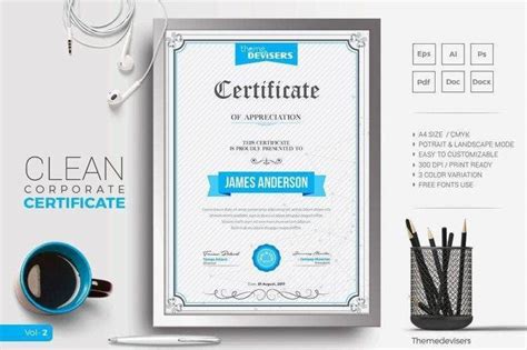 18 Employee Certificate Of Appreciation Designs And Templates Psd Ai